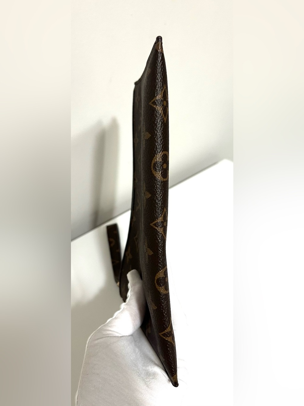 Louis Vuitton Monogram Canvas Wristlet / Clutch in Brown and Gold - Picture 5 of 10